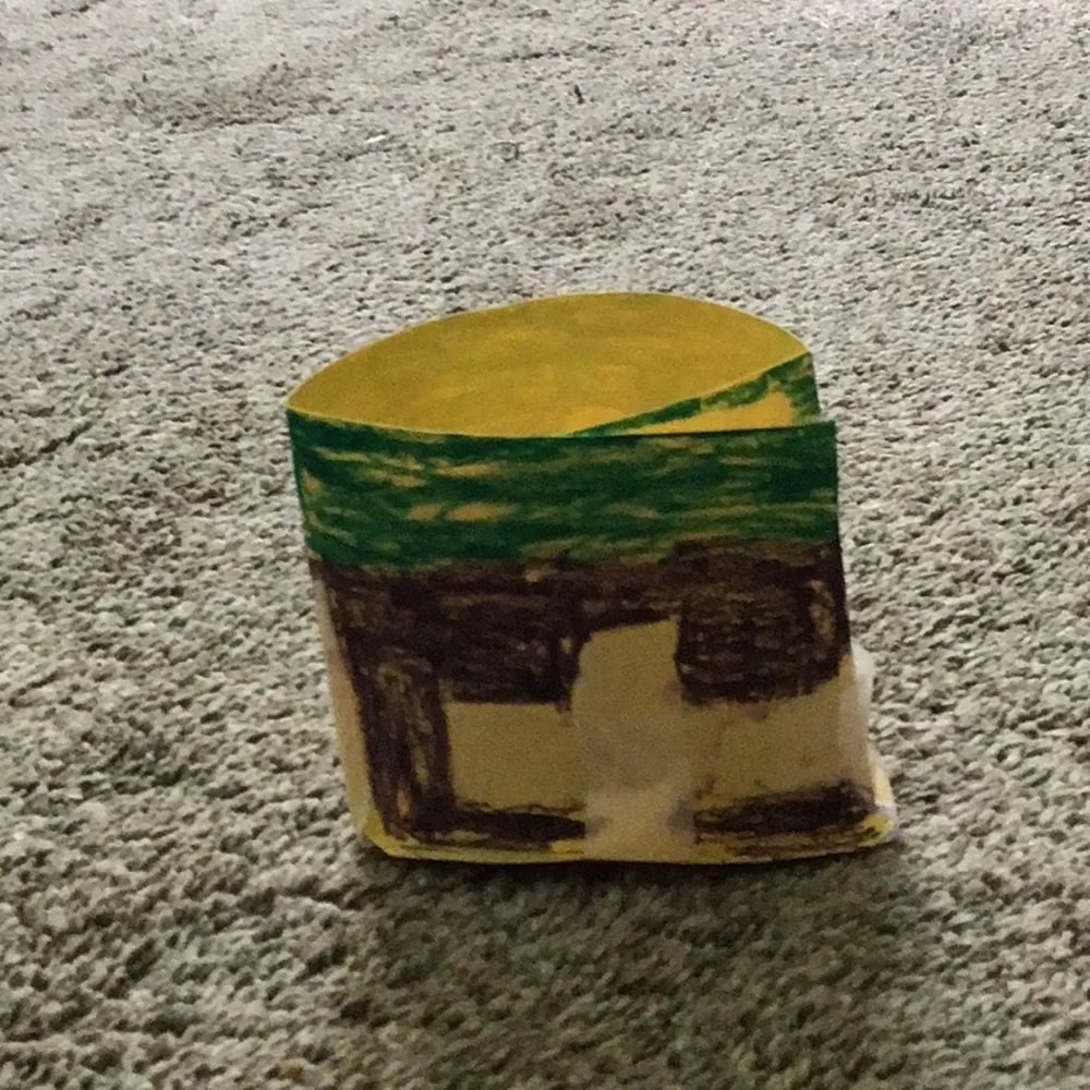 This is a handmade cat food bowl